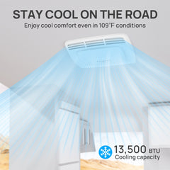 TURBRO Greenland 13,500 BTU Inverter RV Air Conditioner with Heat Pump - 707-RVAC-GL14V