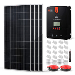 Rich Solar 800W 12V Solar Kit with 4×200W Panels and 60A MPPT Controller - RS-K8004