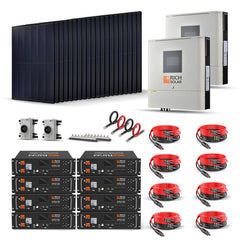Rich Solar 8000W 48V Off-Grid Hybrid Solar Kit with 120/240VAC Output - RS-CBK8000