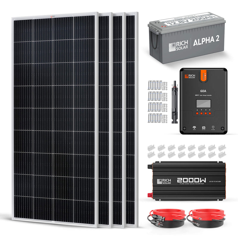 Rich Solar 800 Watt Complete Solar Kit RS-CK800