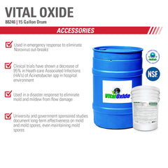 Vital Oxide Hospital-Grade Disinfectant, 15 Gallon Drum - 82246