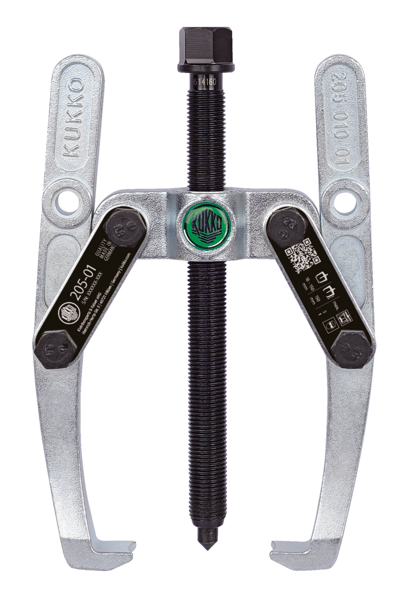 Kukko Cobra 3‑Jaw Puller with Side Clamp (130–280 mm Spread, 7.5 t Capacity) – 205‑01
