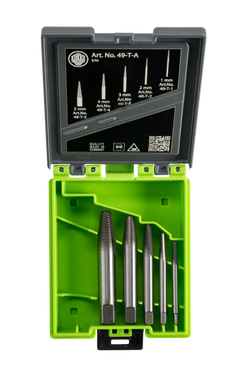 Kukko Super Traction Bolt Extractor Set (Extracts 4–20 mm Bolts) – 49‑T‑A