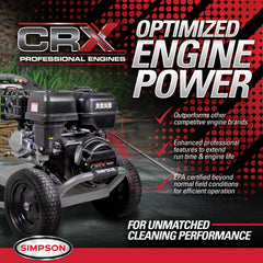 Simpson Pro Series 4400 PSI 4.0 GPM Gas Pressure Washer with CRX 420 Engine & AAA Triplex Pump - PS61350