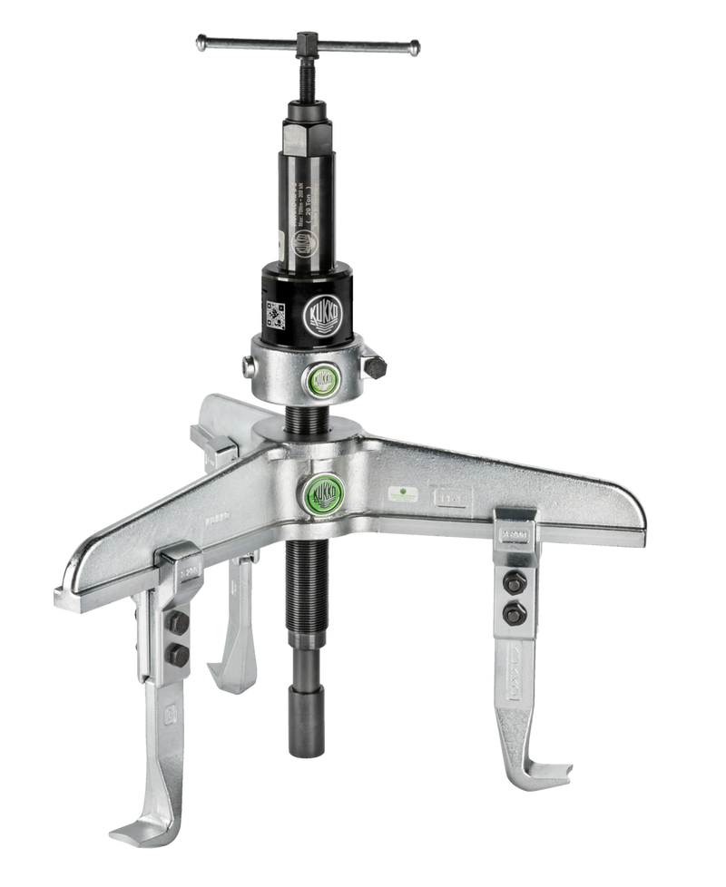 Kukko 3‑Jaw Universal Puller with Hydraulic Spindle, 300 mm Reach & 650 mm Spread – 11‑3‑B