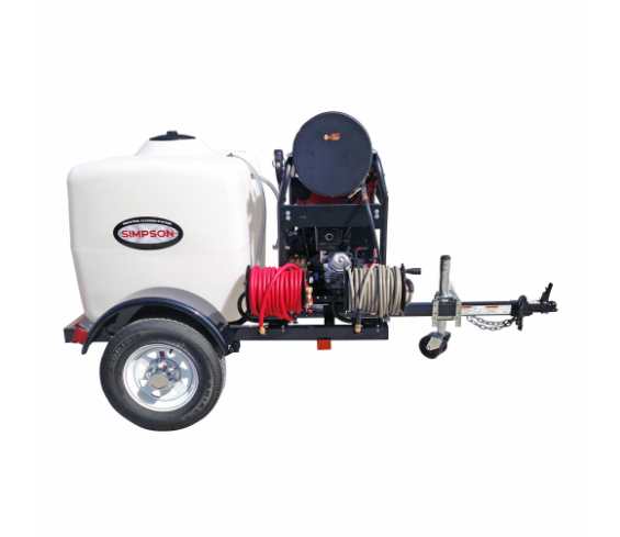 Simpson 4000 PSI Hot Water Pressure Washer Trailer - Honda GX390 Engine TRSC4040232E