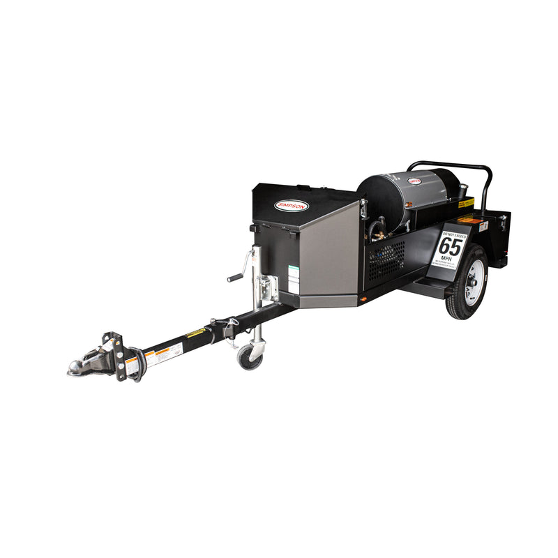 Simpson Mobile Trailer Series 4000 PSI Hot Water Pressure Washer Trailer - Honda GX390 Engine MBT4040252E