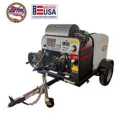 Simpson Mobile Trailer Series 4000 PSI Hot Water Gas Pressure Washer Trailer - CRX420 Engine TRSC4040132E - 95016