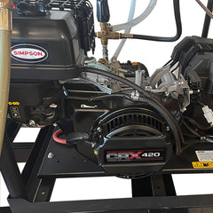 Simpson Mobile Trailer Series 4000 PSI Hot Water Gas Pressure Washer Trailer - CRX420 Engine TRSC4040132E - 95016