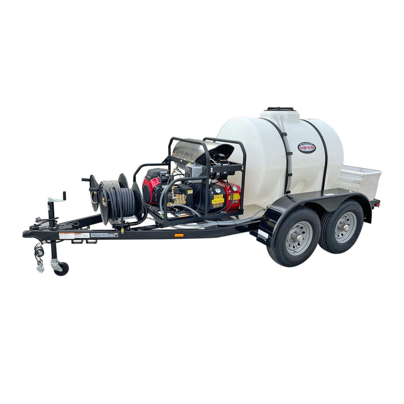 Simpson Mobile Trailer Series 3500 PSI Hot Water Gas Pressure Washer Trailer - Honda GX690 Engine TRS33555231E