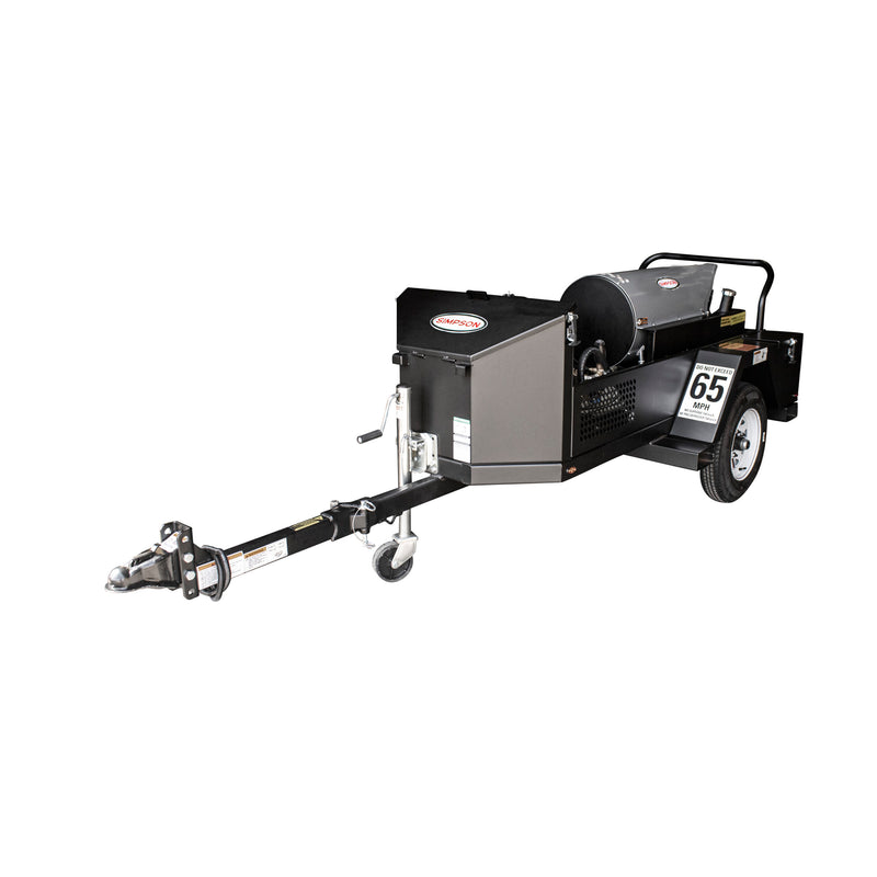 Simpson Mini Brute Trailer Series 4000 PSI Hot Water Gas Pressure Washer Trailer - CRX420 Engine MBT4040152E