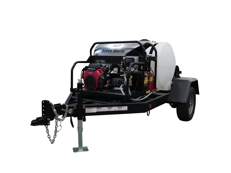 Simpson Mobile Trailer Hot Water Pressure Washer 3500 PSI 5.5 GPM Honda GX690 – 95158
