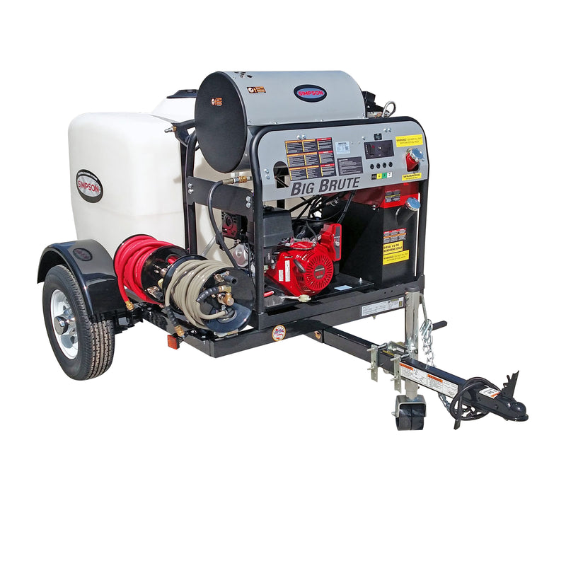 Simpson Mobile Trailer Hot Water Pressure Washer 3500 PSI 5.5 GPM CRX 680 – 95173