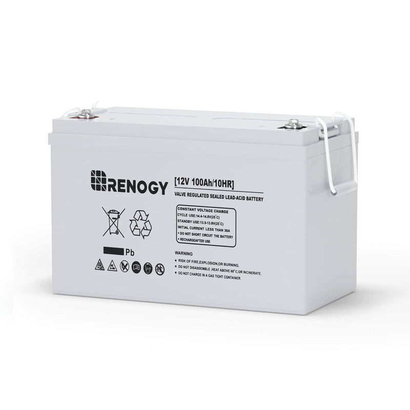 Renogy Deep Cycle AGM Battery 12V 100Ah – Single Unit – RNG-BATT-AGM12-100