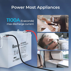 Renogy Deep Cycle AGM Battery 12V 100Ah – Single Unit – RNG-BATT-AGM12-100
