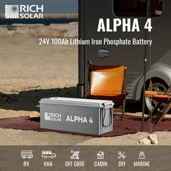 Rich Solar Alpha-4 24V 100Ah LiFePO₄ Battery – RS-B241S