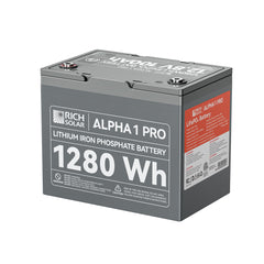 Rich Solar Alpha-1 Pro 12V 100Ah LiFePO₄ Battery – RS-B121SP