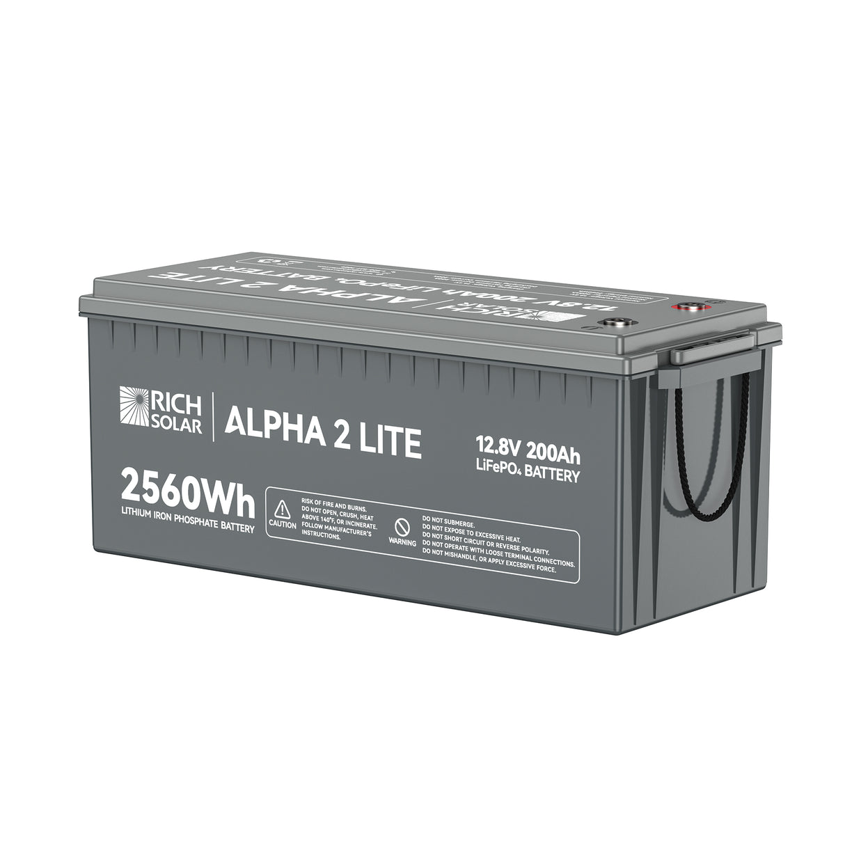 Rich Solar Alpha-2 Lite 12V 200Ah LiFePO₄ Battery – RS-B12200