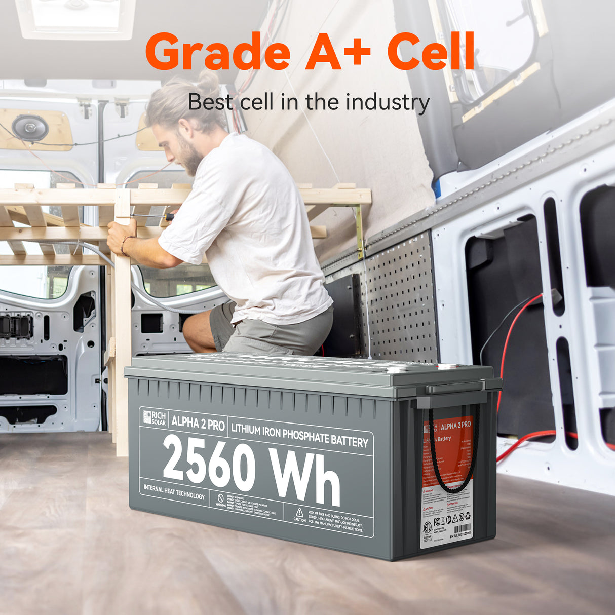 Rich Solar Alpha-2 Pro 12V 200Ah LiFePO₄ Battery – RS-B122SP