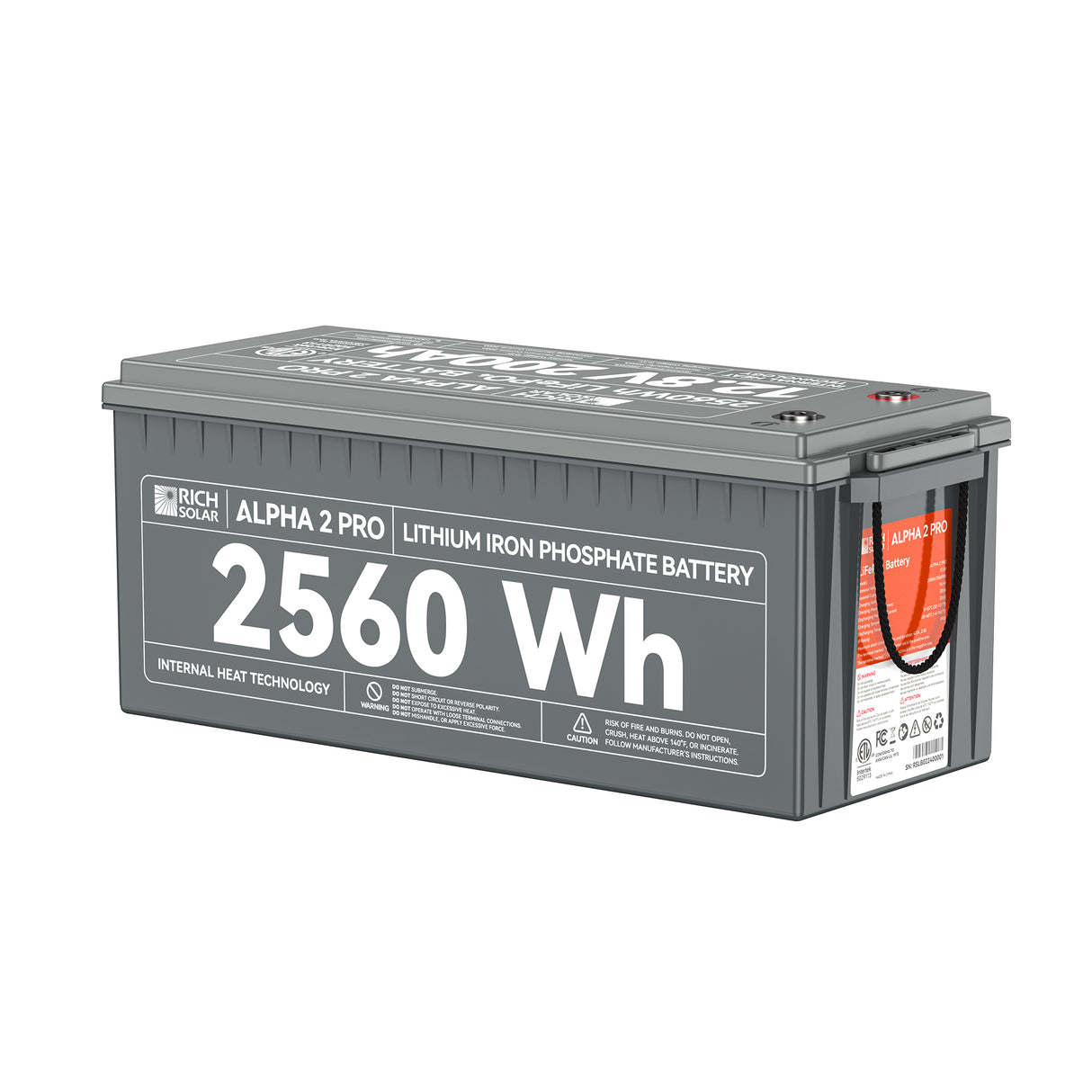 Rich Solar Alpha-2 Pro 12V 200Ah LiFePO₄ Battery – RS-B122SP