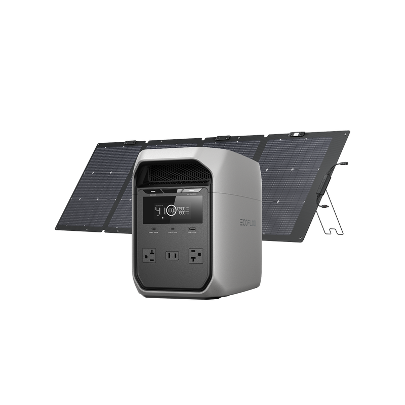 EcoFlow DELTA 3 Classic Portable Power Station with 220W Solar Panel – D3C-220W