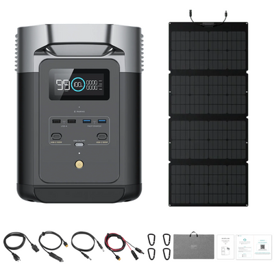 EcoFlow DELTA 2 + 160W Portable Solar Panels - DELTA2-160W