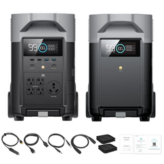 EcoFlow, DELTA Pro Solar Generator + Smart Extra Battery Bundle, 7.2kWh Expandable Power System - DELTAPro-DELTAProEB-US