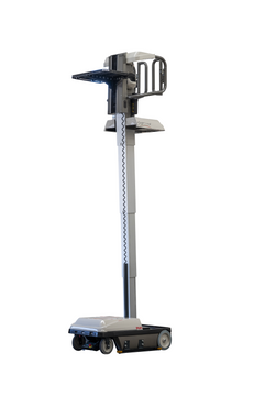 Bravi Platforms Sprint Order Picker, Driveable, 1 Man, 11-Ft. Platform Height, 45 Ah x4 Batteries - GPE211006