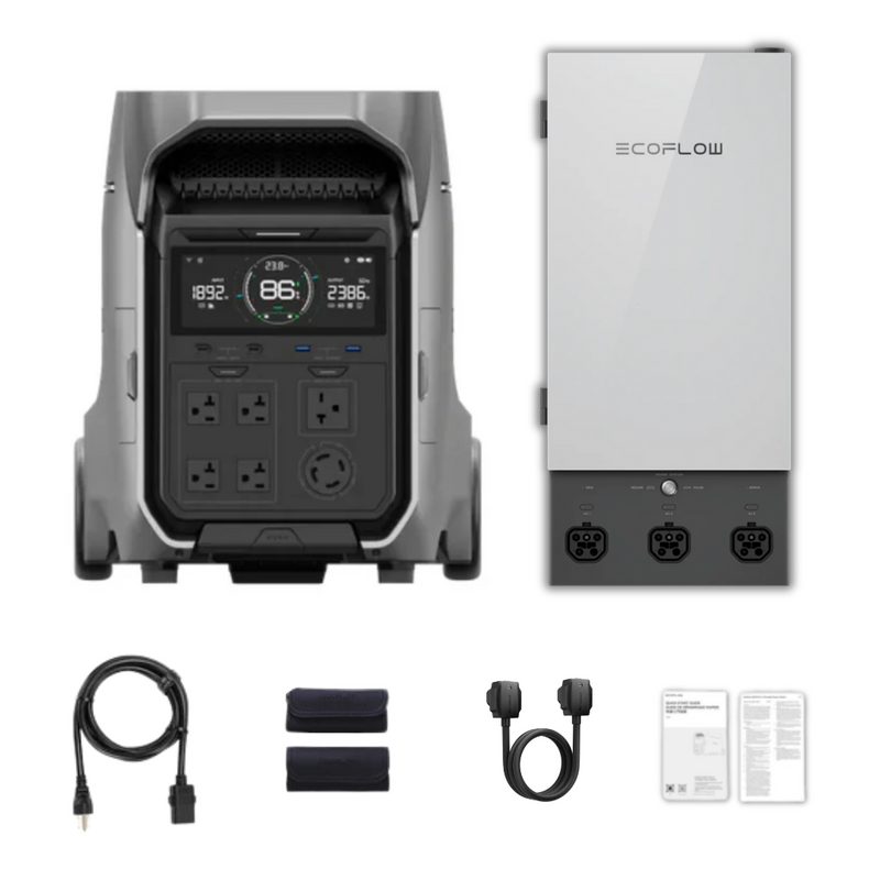 EcoFlow, DELTA Pro 3 Portable Power Station + Smart Home Panel 2 Bundle, 4.1 kWh Home Backup System - EFDELTA‑PRO3‑SHP2-US