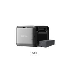 EcoFlow Glacier Classic 55L Portable Fridge Freezer + Plug-In Battery Bundle - EFGLACIER55L-US-EB