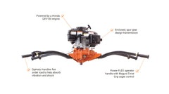 Brave Two-Person Earth Auger – Honda GXV160, Heavy-Duty Soil Drilling – BRPA265H