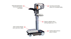 Bravi Platforms Sprint Order Picker, Driveable, 1 Man, 11-Ft. Platform Height, 45 Ah x4 Batteries- GPE211006
