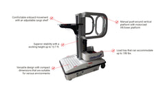 Bravi Platforms Spin-Go Stock Picker, 7-Ft. Platform Height, Push-Around, 1 Man Lift, 85Ah Battery