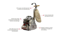 Essex SL-8 Floor Drum Sander, 8″ Drum, 1.5 HP Constant Speed Motor – SL8.ESS