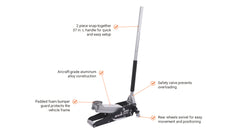 Ironton 1.5-Ton Low-Profile Aluminum Service Floor Jack - 45396