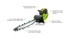 MiniTrencher GeoRipper GR416 Handheld Trencher, 6" Depth, Portable 2‑Stroke Utility Tool - GR416