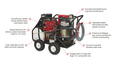 NorthStar Gas Hot Water Pressure Washer 3,500 PSI 3.5 GPM Honda GX390 – 157117