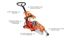 Norton Clipper Early-Entry Concrete Saw w/ VAC Attachment – GC55VAC
