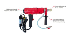 Virginia Abrasives - 3-Speed Core Drill with Case, 110V, 2500W - 433-20000
