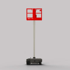 Bravi Platforms Lui 460 Vertical Mast Lift – 21.6 ft Working Height, Compact Push-Around, 245Ah Battery