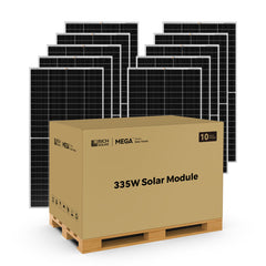 Rich Solar MEGA 335 PRO 335W 24V Monocrystalline Solar Panel Bundle – 8, 10 or 12 Panels