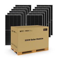 Rich Solar MEGA 335 PRO 335W 24V Monocrystalline Solar Panel Bundle – 8, 10 or 12 Panels