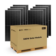 Rich Solar MEGA 580W 24V Bifacial Solar Panel Bundle – 8, 10 or 12 Panels