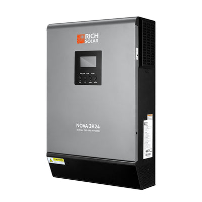 Rich Solar NOVA MAX 3K | 3000 Watt (3kW) 24 Volt Off-Grid Hybrid Solar Inverter RS-H3024
