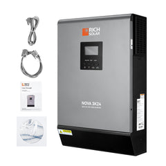 Rich Solar NOVA MAX 3K | 3000 Watt (3kW) 24 Volt Off-Grid Hybrid Solar Inverter RS-H3024