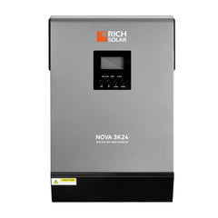 Rich Solar NOVA MAX 3K | 3000 Watt (3kW) 24 Volt Off-Grid Hybrid Solar Inverter RS-H3024