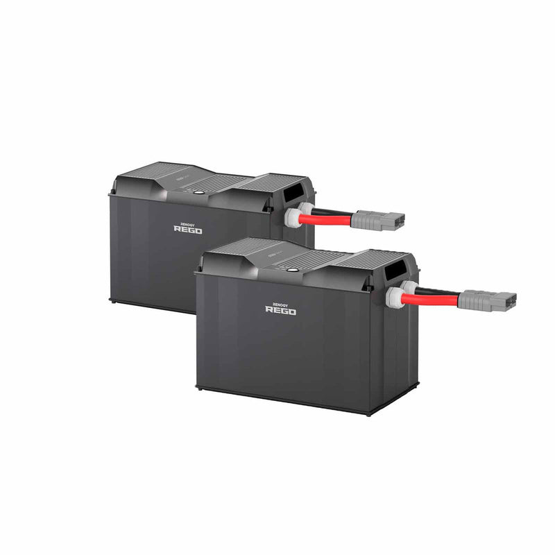 Renogy REGO 12 V 400 Ah LiFePO₄ Battery 2-Pack (Cold-Weather, Self-Heating) – RBT12400LFPL-SHBTx2