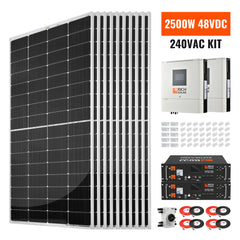 Rich Solar 2500W 48V Off-Grid Solar Kit with 240VAC Output - RS-CBK2500240