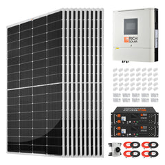 Rich Solar 2500W 48V Off-Grid Solar Kit with 120VAC Output - RS-CBK2500