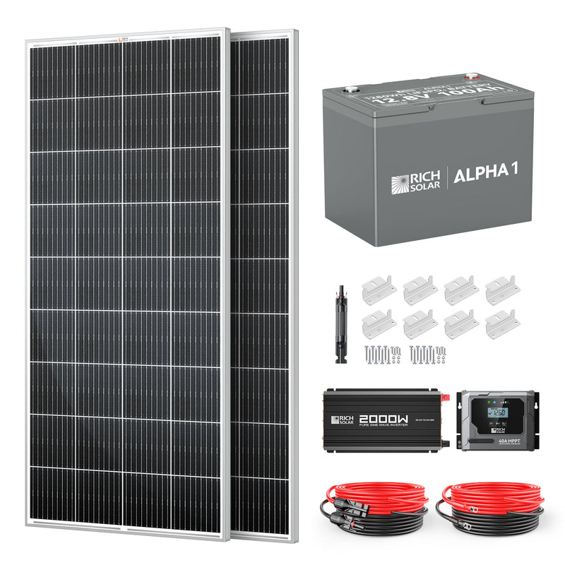 Rich Solar 400 Watt Complete Solar Kit RS-CK400